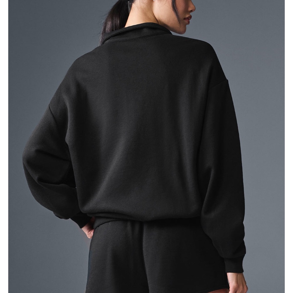 New with tags Alo black Accolade 1/4 Zip Pullover size xs quarter zip - Picture 3 of 5